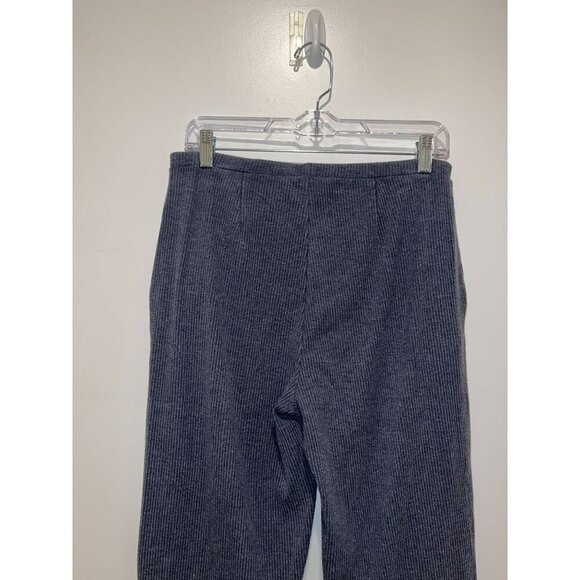 Eileen Fisher Blue Tencel Stretch Cropped Straight Ribbed Pants Women's Size S - Picture 5 of 13